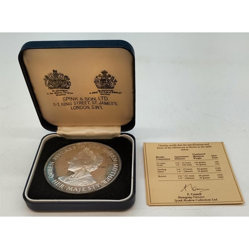 236 - Boxed Queen Elizabeth's 80th Birthday Medal. Issue Limit 2500. 82 Grams.