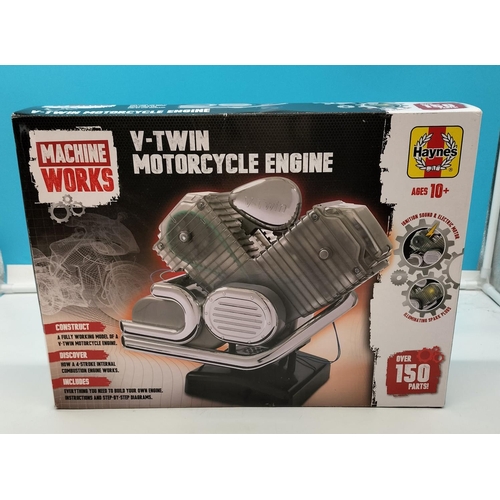 255 - Haynes Machine Works VTwin Motorcycle Engine. Sealed and Complete.