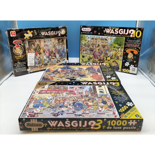 256 - 4 Unopened Wasgij Puzzles. All 1000 Pieces.