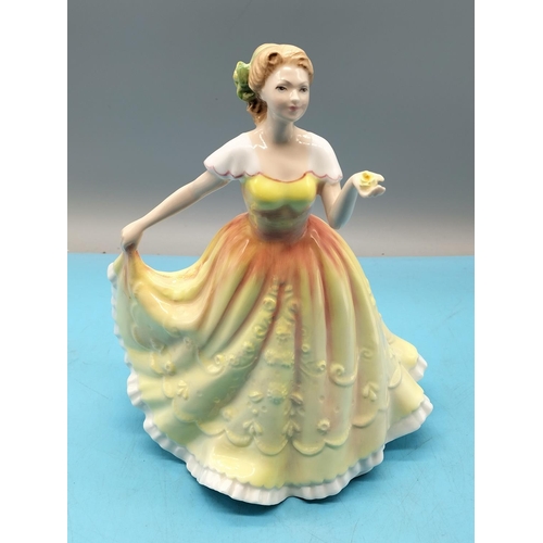 281 - Royal Doulton 20cm Lady Figure 'Deborah' Figure of the Year 1995 HN3644. Best Quality.