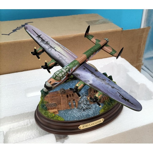 332 - Boxed Bradford Exchange Limited Edition 390/4999 Heroes of the Sky Model of a 'Avro Lancaster'.