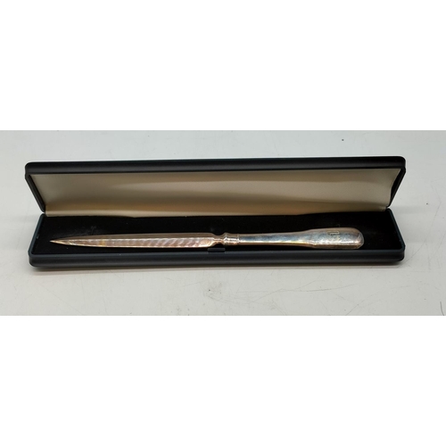 353 - Silver Plated Letter Opener.