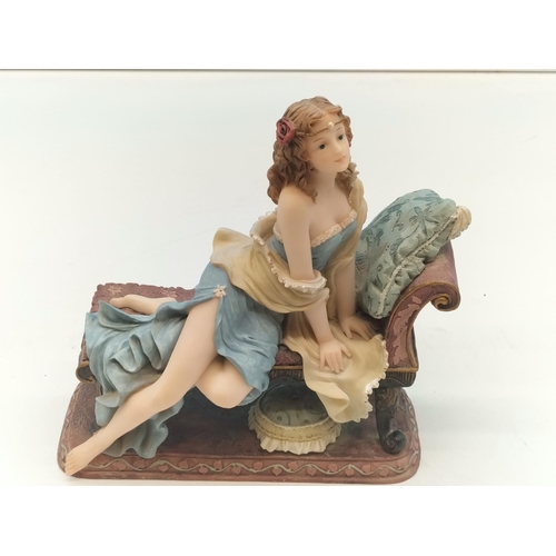 372 - Shudehill Lady Figure 'The Temptress'. 19cm High x 17cm.