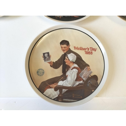 382 - Norman Rockwell 'Mother's Day' 22cm Plates (10) 1981-1990