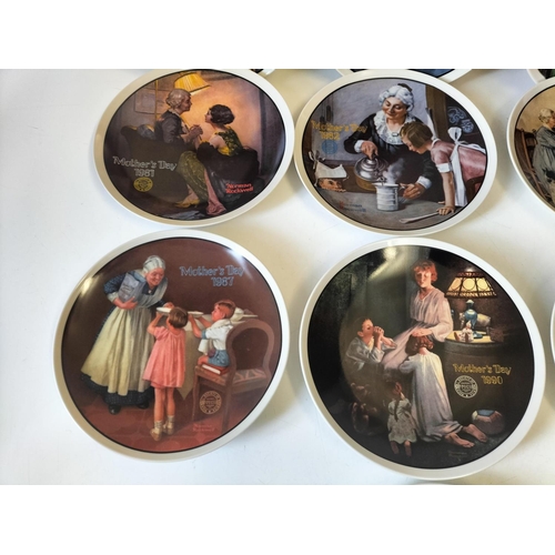 382 - Norman Rockwell 'Mother's Day' 22cm Plates (10) 1981-1990