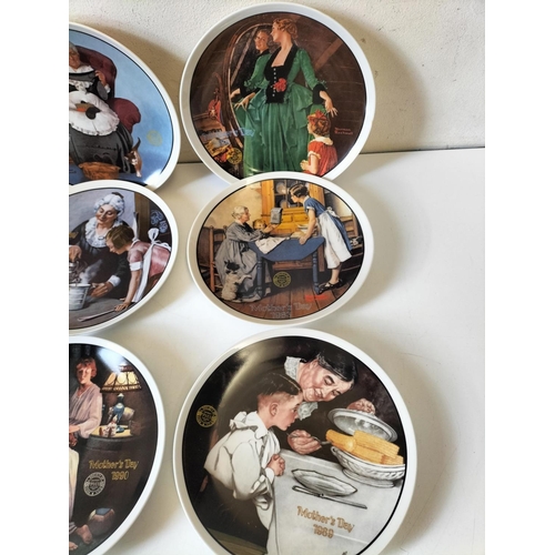 382 - Norman Rockwell 'Mother's Day' 22cm Plates (10) 1981-1990