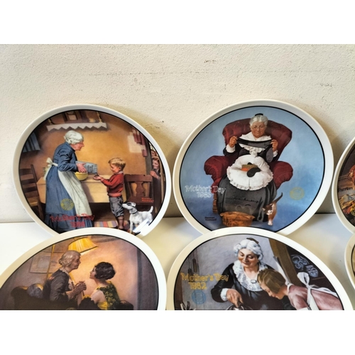 382 - Norman Rockwell 'Mother's Day' 22cm Plates (10) 1981-1990