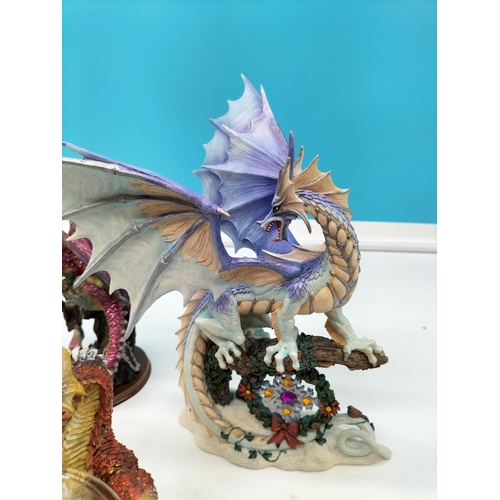 407 - Collection of Nemesis Now and Land of the Dragon Figures. Tallest being 25cm.