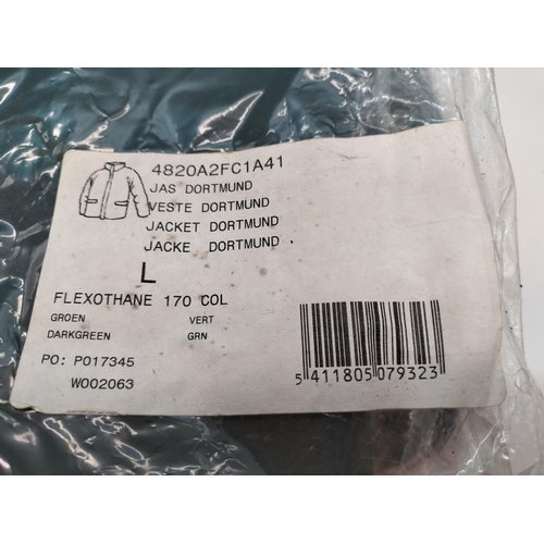 456 - Flexothane Waterproof Jacket and Trouser Set. Size Large. New Old Stock. Still in Packaging.