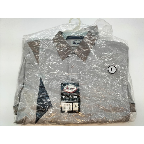 467 - Men's Polo Shirts (3) - 2 x Large, 1 XLarge. New Old Stock. Still in Packaging.