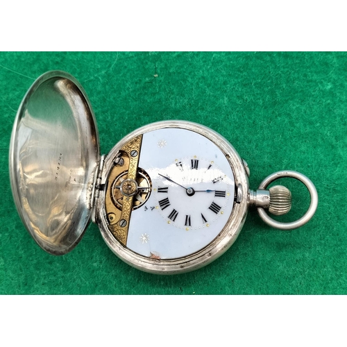 Spiral Breguet Silver Cased 8 Day Pocket Watch W O