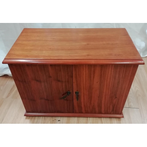 105 - Wooden Drinks Cabinet. 40cm High, 60cm x 35cm. This Lot is Collection Only.