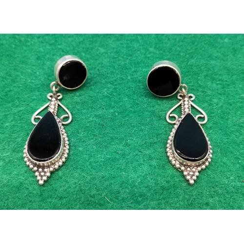 117 - Pair of Silver Drop Earrings.