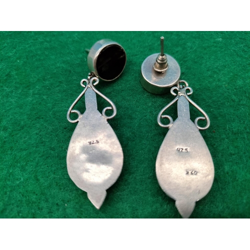 117 - Pair of Silver Drop Earrings.