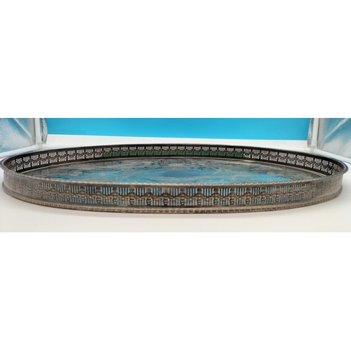 145 - Viners Large Silver Plated Tray. 56cm x 35cm.