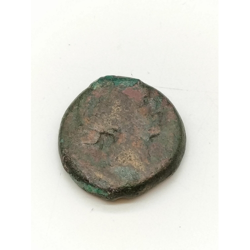 160B - Cleopatra Bronze 80 Drachma 51-30 BC.