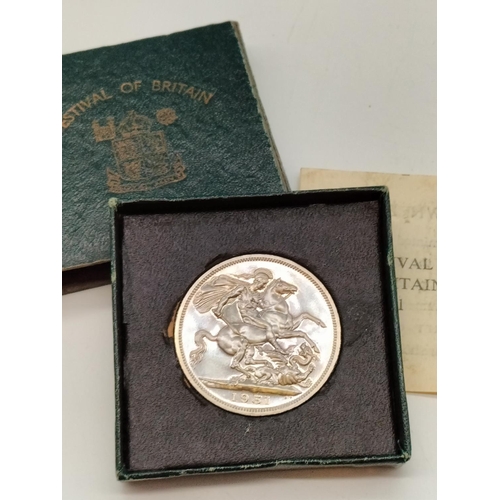 160D - Festival of Britain Coin 1951 with Original Box.