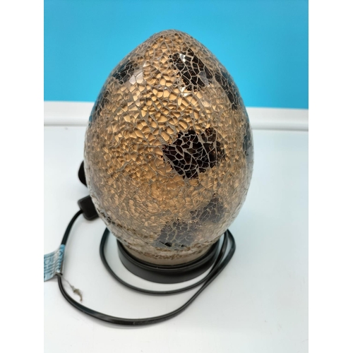 18 - Egg Light. 22cm Tall W/O.