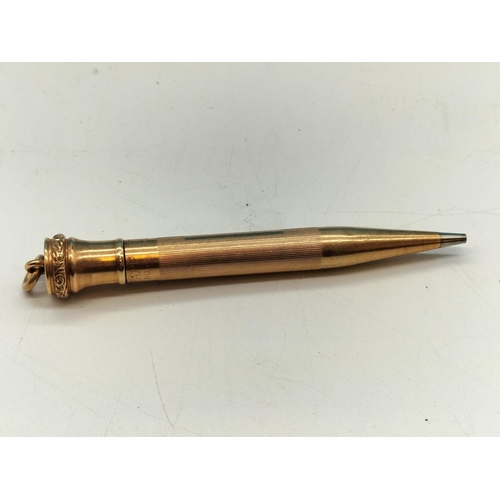 185A - Wahl Gold Filled Eversharp Propelling Pencil. 8cm Long.