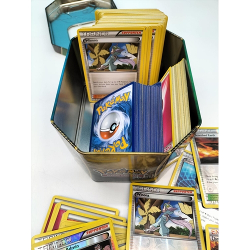 189 - Pokemon Trading Cards in 2 Tins.