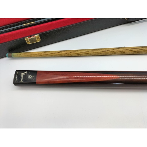 19 - Viscount Snooker Cue in Case.