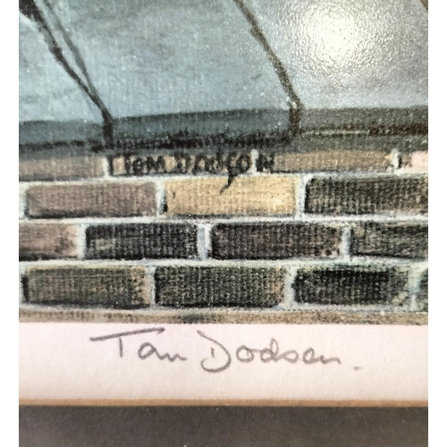 215A - Framed and Signed Limited Edition 791/850 Tom Dodson Print 'Backyard, Angry Neighbour' 66cm x 54cm. ... 