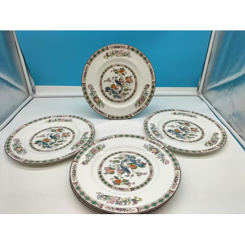 22 - Wedgwood 27cm Dinner Plates in the 'Kutani Crane' pattern (6).