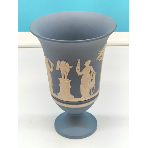 232 - Wedgwood Jasper 19cm Trumpet Vase.