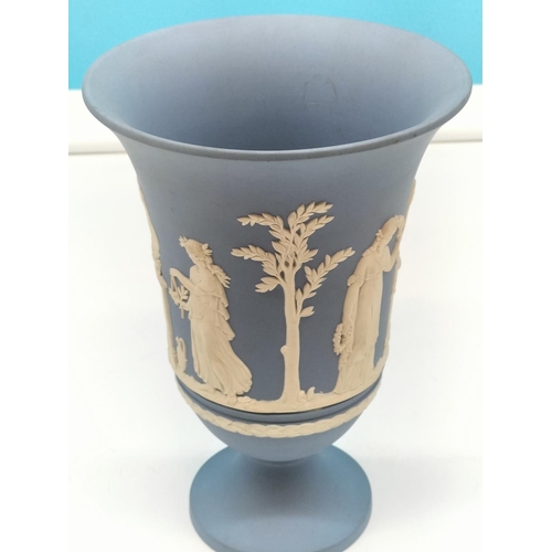 232 - Wedgwood Jasper 19cm Trumpet Vase.