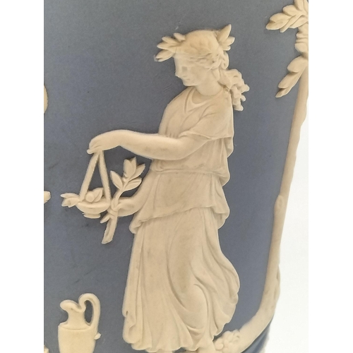 232 - Wedgwood Jasper 19cm Trumpet Vase.