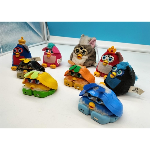 25 - Vintage Furby plus 'Shelby' Happy Meal Toys (8).