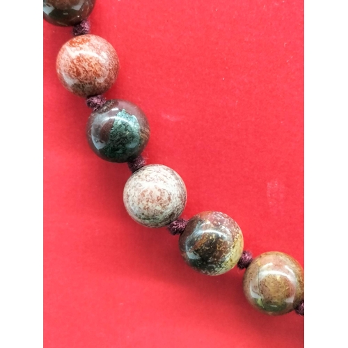 299 - Tumbled Red Jasper 36cm Necklace.