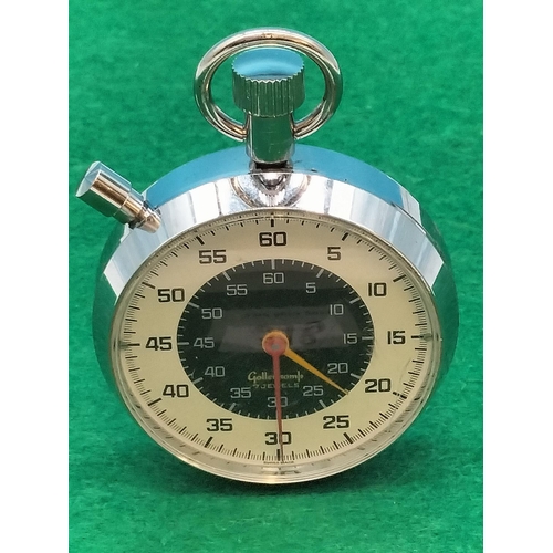 319 - Goldenkamp Chrome Cased Stopwatch. W/O.