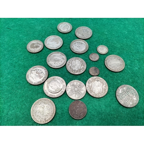 4 - Silver Pre 1947 .500 British Coins. 200 Grams.