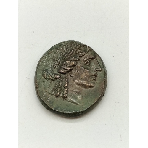 40A - Ionia, Smyrna Ancient Greek Coin. Approx 2cm Diameter.