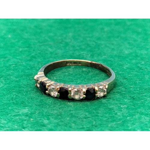 45 - 9ct Gold 375 Stone Set Ring. Size K.