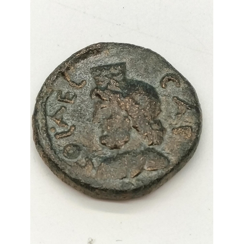 45A - Bronze Coin Struck in Aelia Capitolina Pagen Roman Colony of Jerusalem under Marcus Aurelius and Luc... 