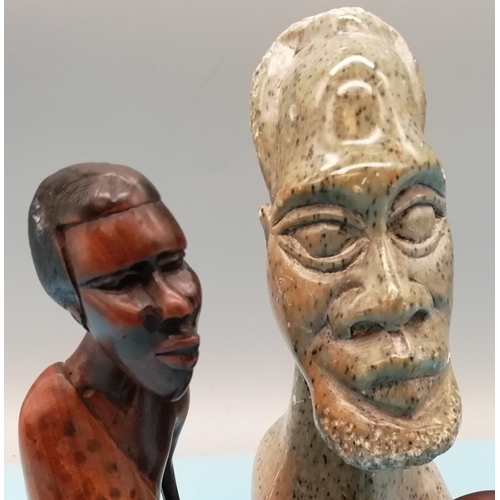 478 - Collection of African Busts. Tallest being 18cm.