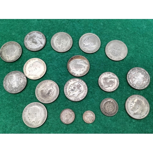 48 - Silver Pre 1947 .500 British Coins. 200 Grams.