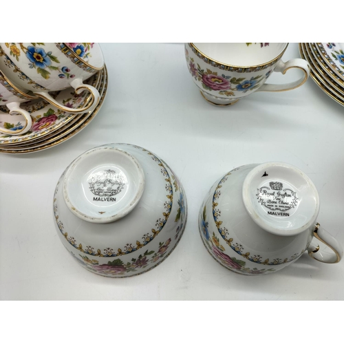 489 - Royal Grafton 18 Piece Tea Set in the 'Malvern' Pattern.