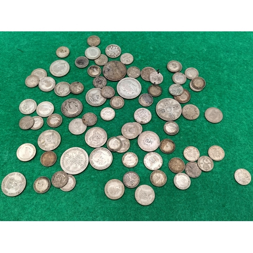 49 - Silver Pre 1947 .500 British Coins. 200 Grams.