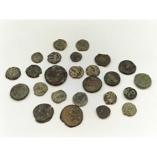 75A - Collection of Mixed Roman and Greek Old Bronze Coins, etc