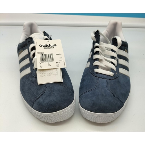 84 - Brand New with Tags Adidas 'Gazelle' Men's Trainers. Size 9.