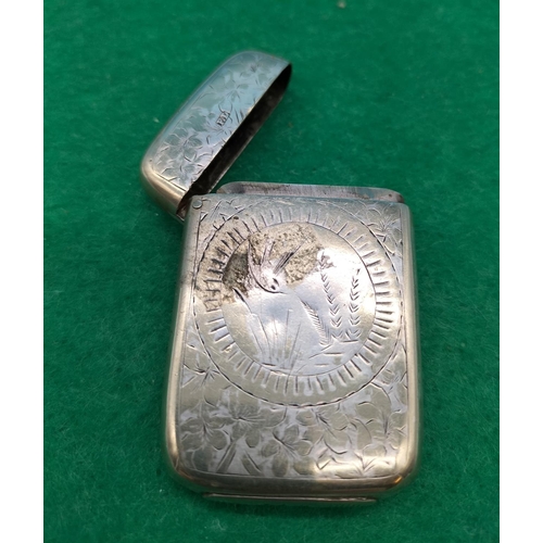 94 - Silver Plate Vesta Case.