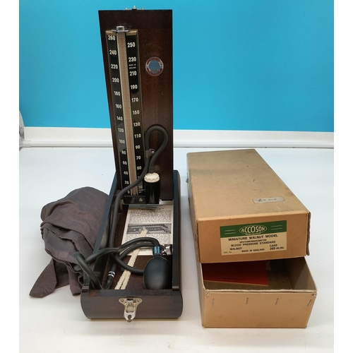 10 - Walnut Cased Sphygmomanometer in Original Box.