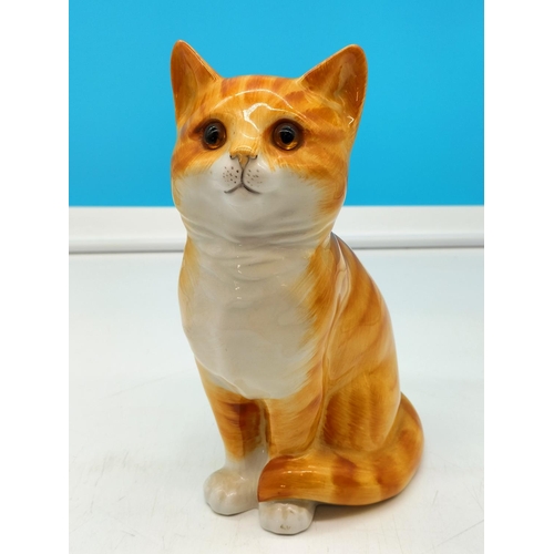 145 - Just Cats & Co 20cm Figure of a Sitting Ginger Cat.