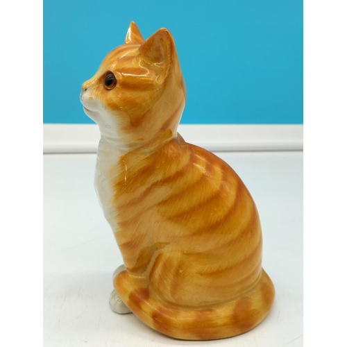 145 - Just Cats & Co 20cm Figure of a Sitting Ginger Cat.