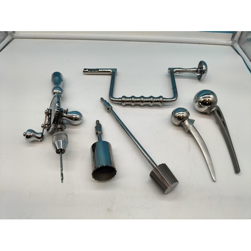 15 - Collection of Vintage Surgical Equipment for Hip Replacement, etc.