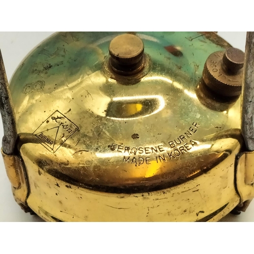 170 - Lion M708 Brass Stove in Tin.