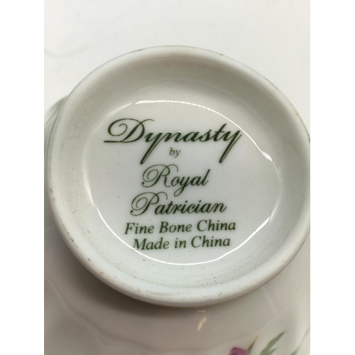 174 - 5 x Boxed Royal Patrician Cup and Saucer Sets 'A Friends Love At All Times' in the 'Dynasty' Pattern... 